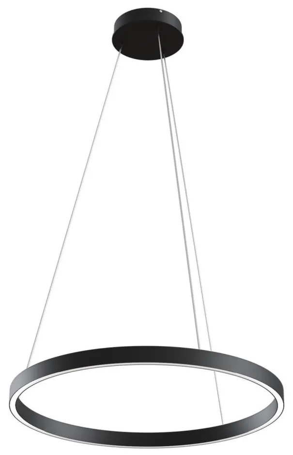 Maytoni MOD058PL-L32B3K - LED Luster na lanku RIM LED/37W/230V pr. 60 cm čierna W4653
