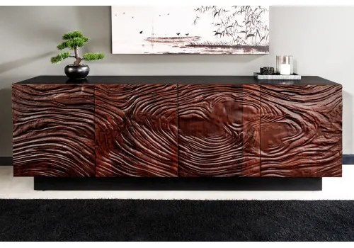 Komoda 45599 Fluid 175cm Drevo Orech Tmavo hnedý - Komfort-nábytok