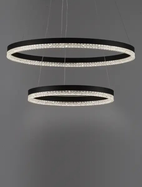 LED luster Adria 2 čierne