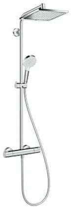 Hansgrohe Crometta E sprchový systém na stěnu s termostatickou batériou chróm 27271000