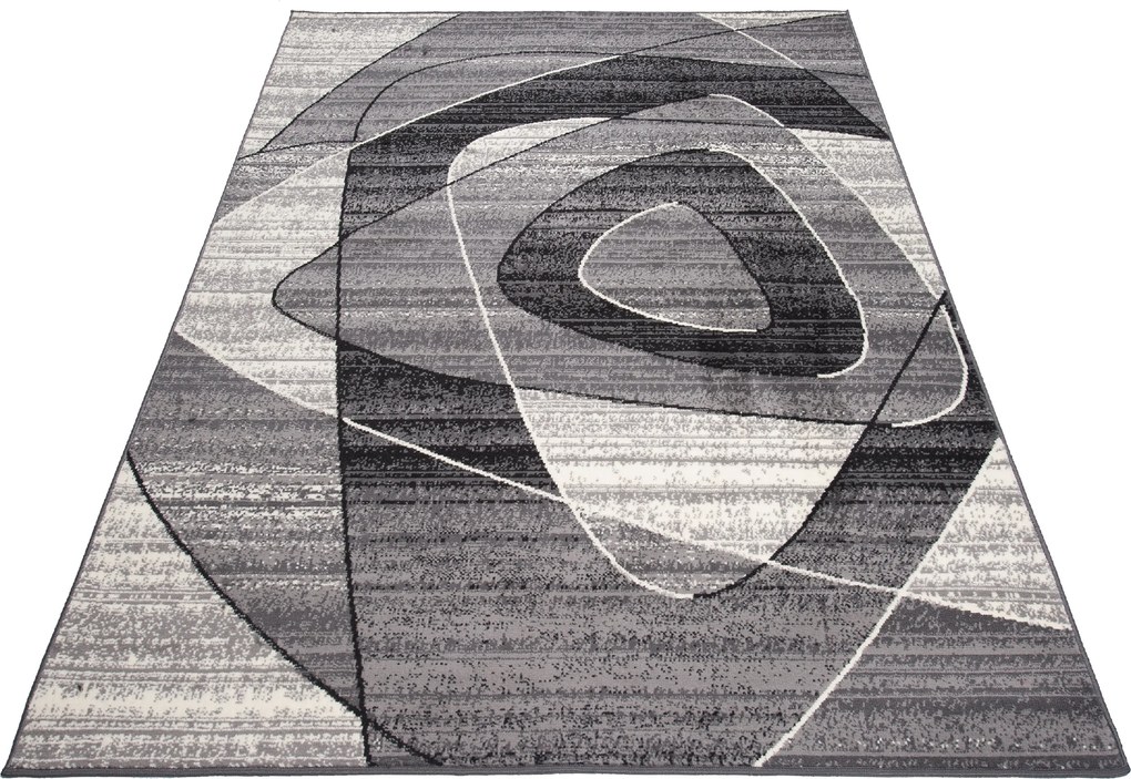 TA Koberec K858A DARK GRAY CHEAP PP CRM Sivý Obdĺžnikový Rozmer: 120x170 cm