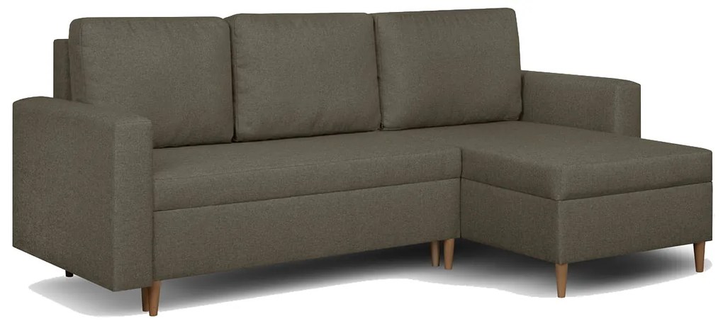 Rohová sedacia súprava s funkciou spania Keno Svetlo hnedá