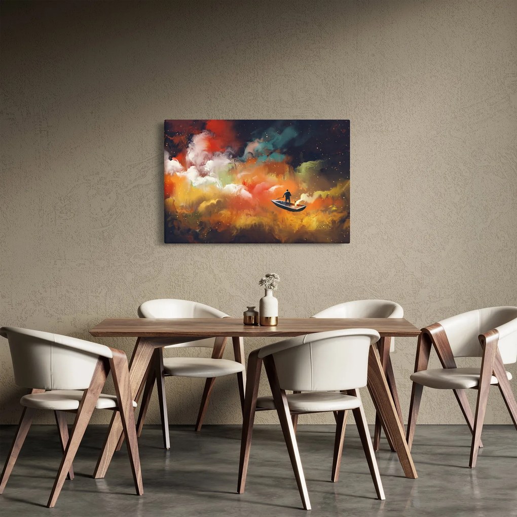 Obraz - Muž plaviace vesmírom (90x60 cm)