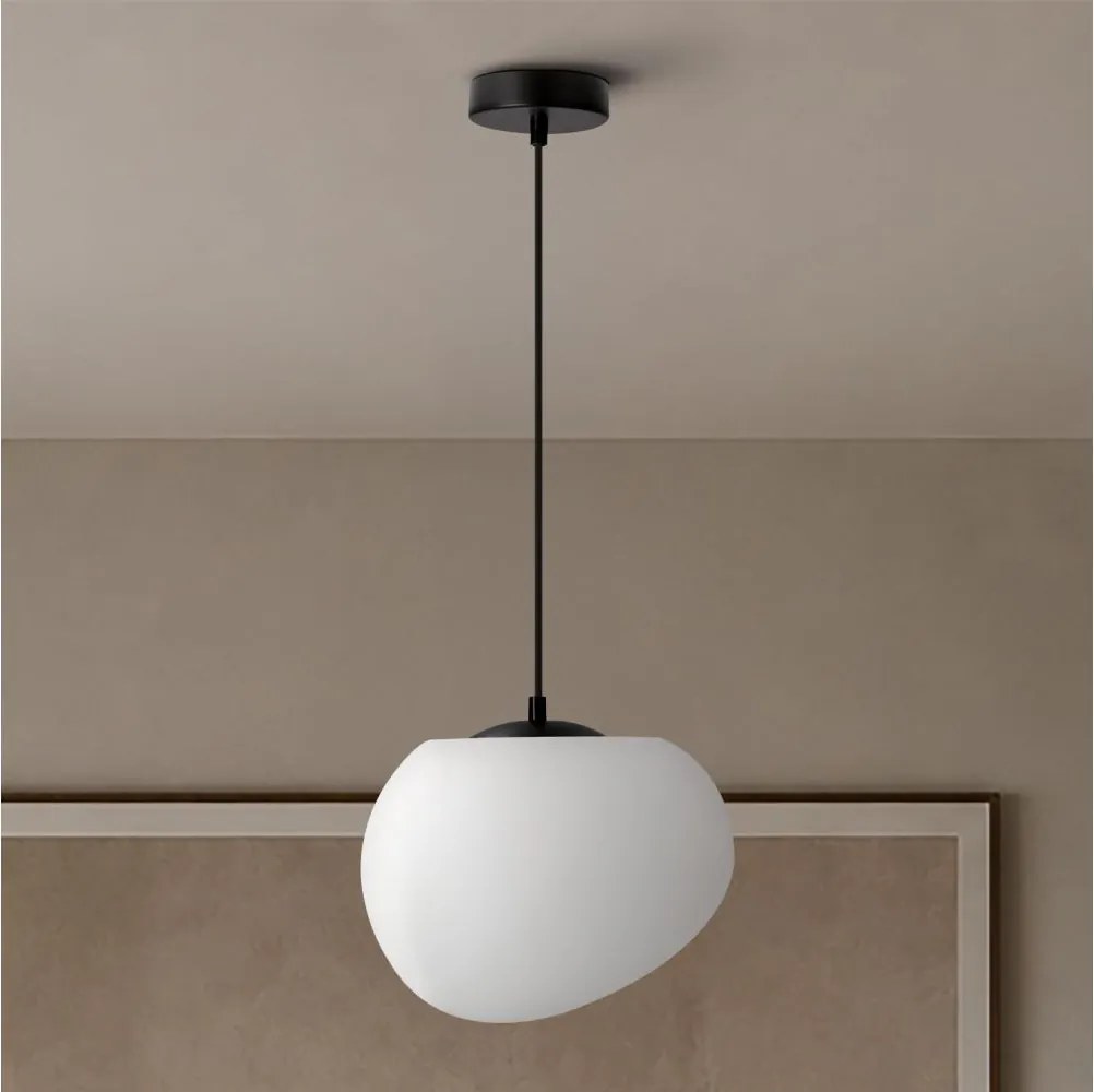 BRILAGI - Luster na lanku PEBBLES 1xE27/40W/230V pr. 25 cm čierna