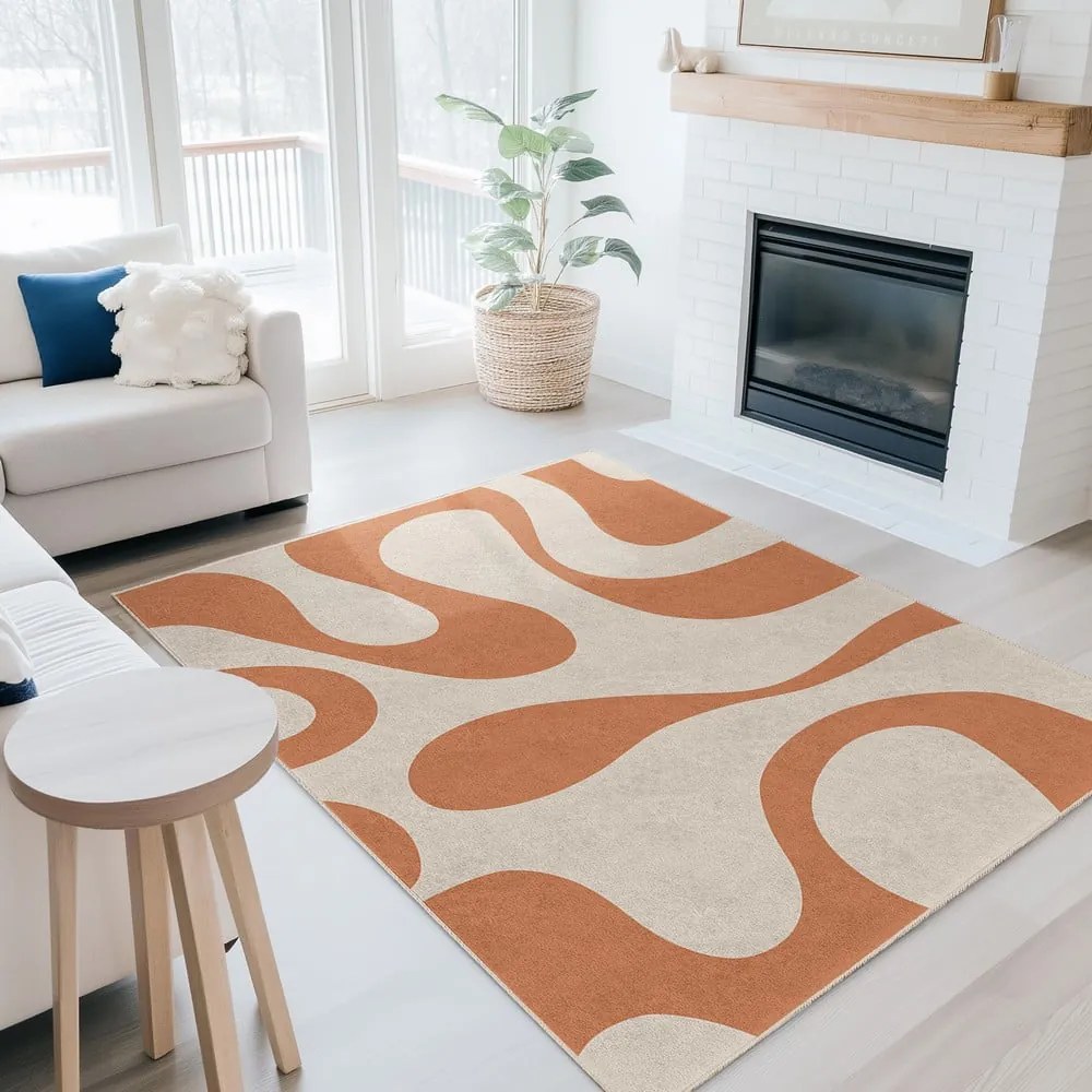 Oranžový prateľný behúň 60x230 cm Caramel Latte – Mila Home