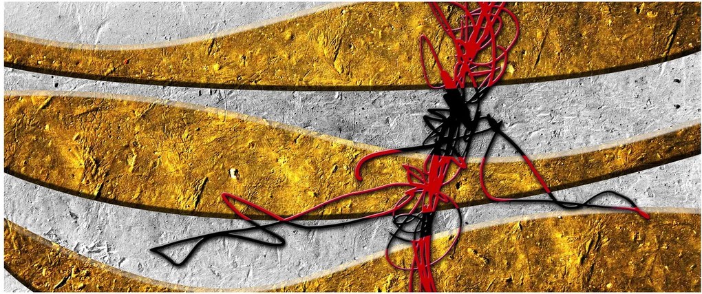 Abstraktný obraz (120x50 cm)