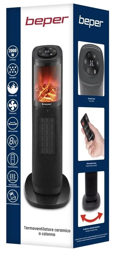Beper P203TER011 stĺpový keramický ohrievač s ventilátorom
