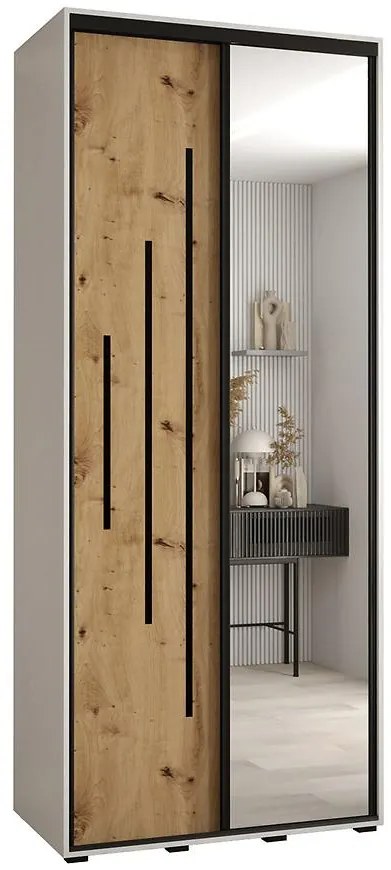 Skriňa 45 Canaris 13 120 biela/artisan/čierna