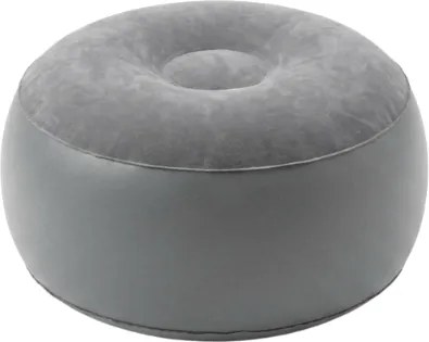 Nafukovacie kreslo s taburetom RESTIO 86x88 cm, sivé