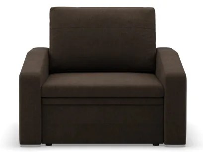 Kreslo ORBIT rozkladacie, hnedé