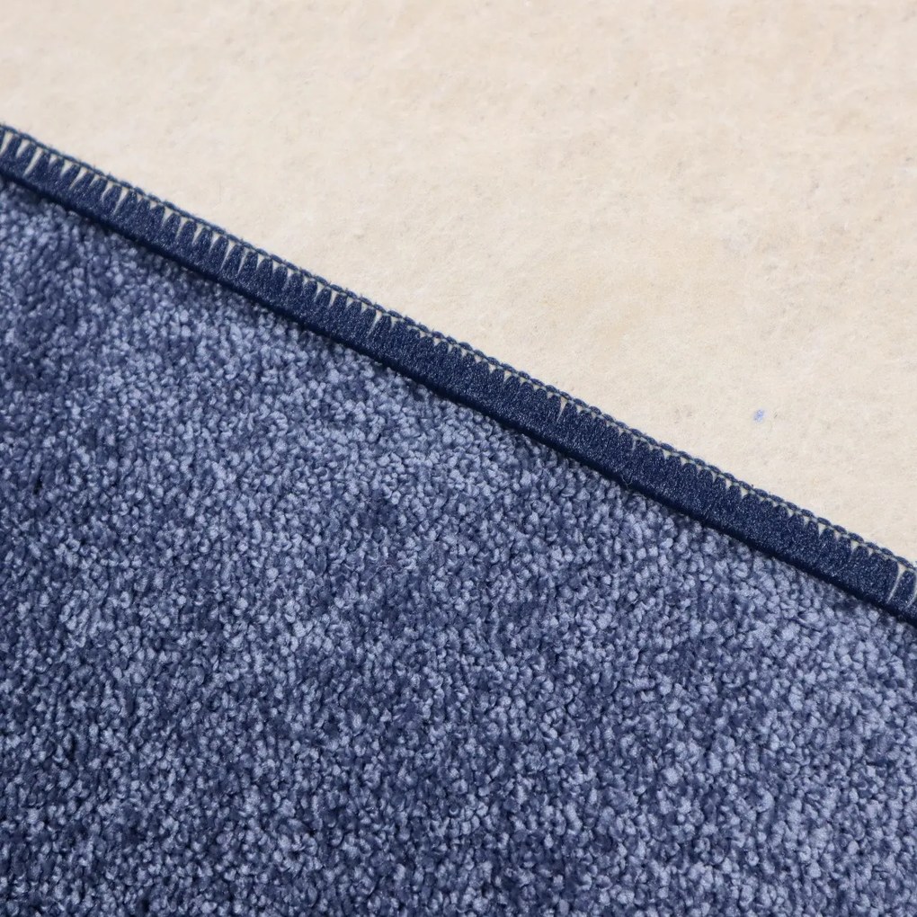 AladinWorld Expres, Behúň Velur Ultra tm. modrý, 120x400, modrá, detská izba