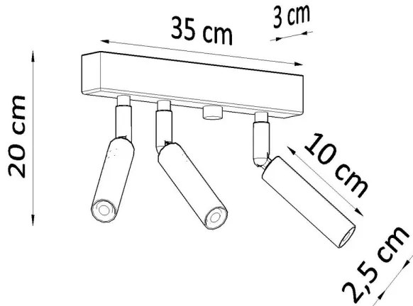 Bodové svietidlo EYETECH 3xG9/12W/230V čierna