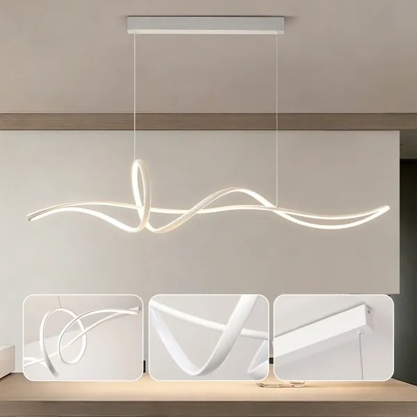 Brilagi - stmievateľný LED luster na lanku SIGNATURE LED/55W/230V 120x23 cm biela + DO