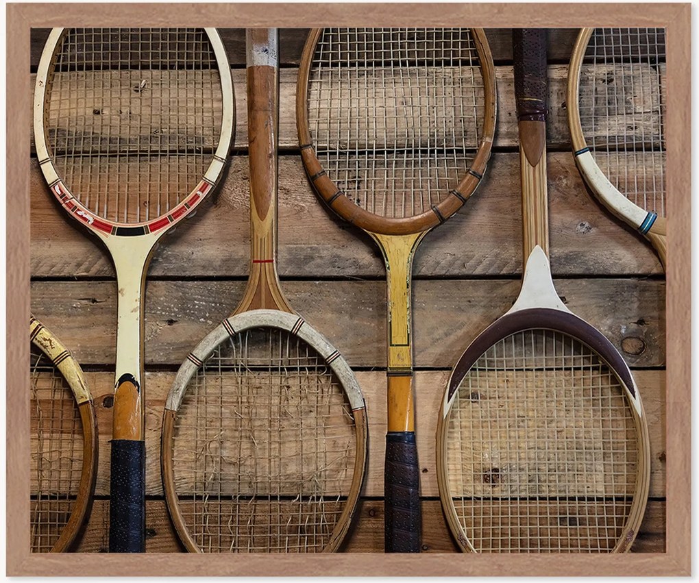 Fotografia v ráme Retro Rackets, rôzne veľkosti