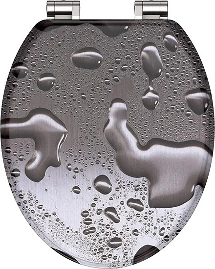 Eisl Sanitär WC sedadlo MDF Soft Close Grey Steel 80123