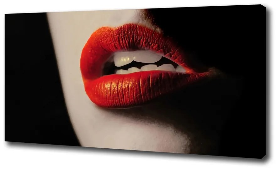 Foto obraz canvas Červená ústa pl-oc-100x50-f-17263235