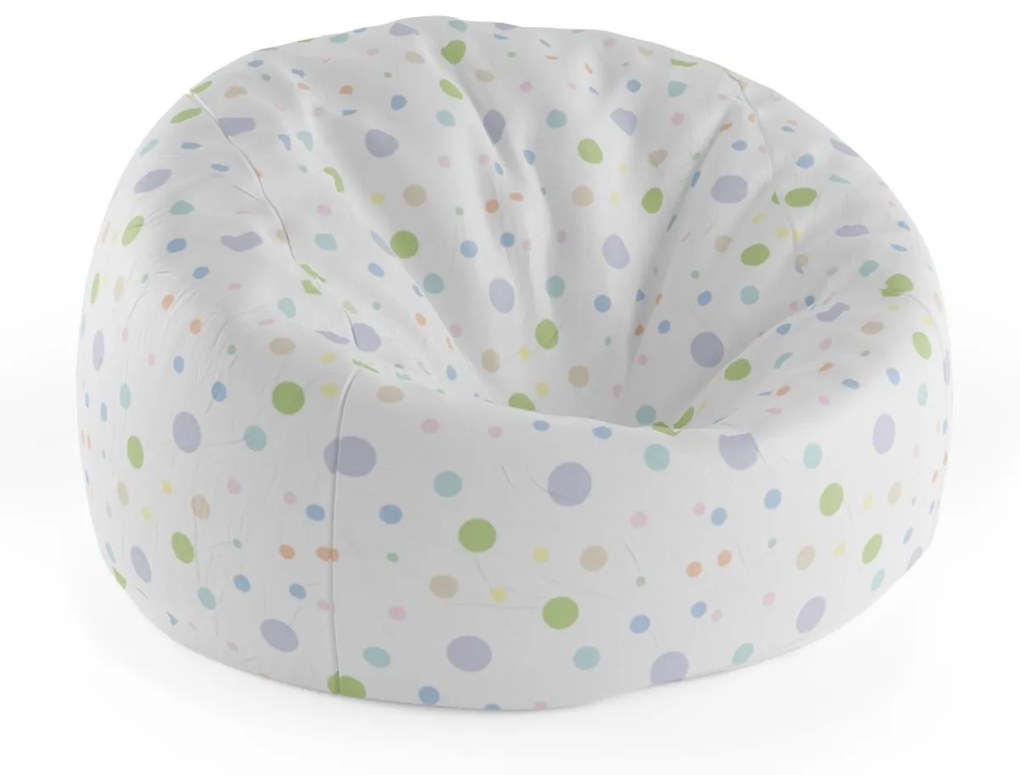 Sablio Sedací vak Cocoon Farebné bodky - 115 x 75 cm x 45 cm