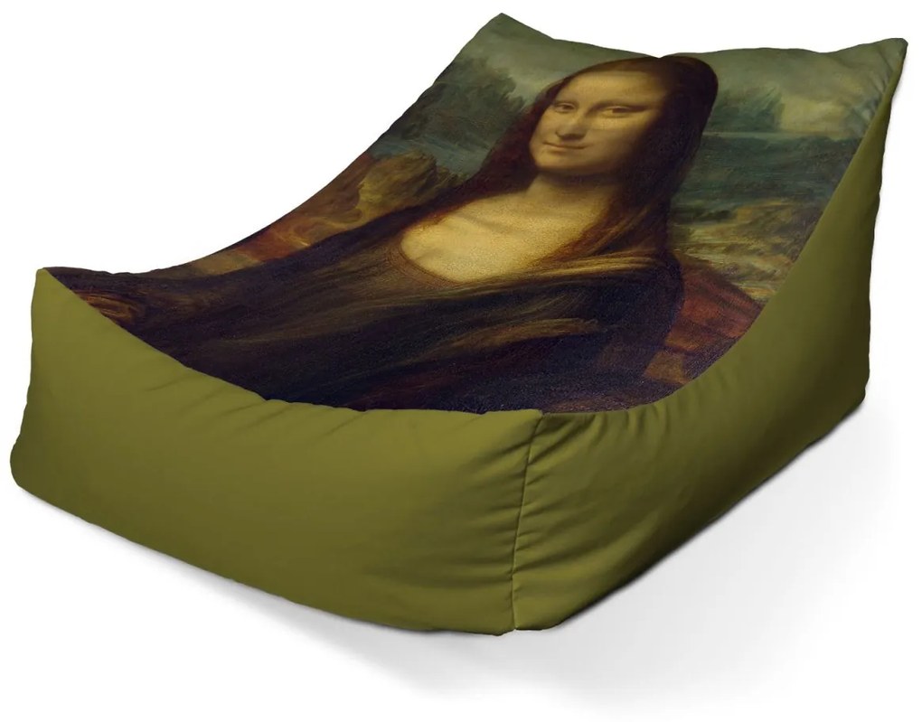 Sablio Sedací vak Lounge Mona Lisa - Leonardo da Vinci - 80 x 95 x 50 cm