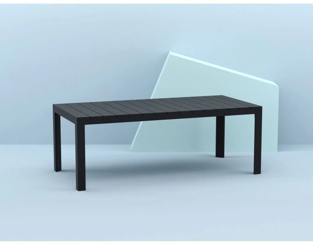 ATLANTIC 210 záhradný rozťahovací stôl black