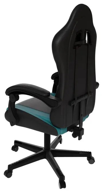 InternetovaZahrada Kancelárska stolička HyperSeat - čierna/tyrkysová