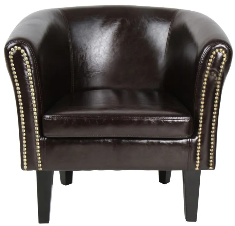 MIADOMODO Sada kresiel Chesterfield, 58 x 71 x 70 cm, hnedá