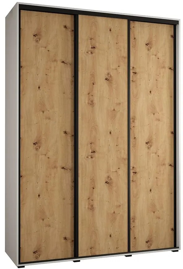 Skriňa 45 Canaris 1 200 biela/artisan/čierna