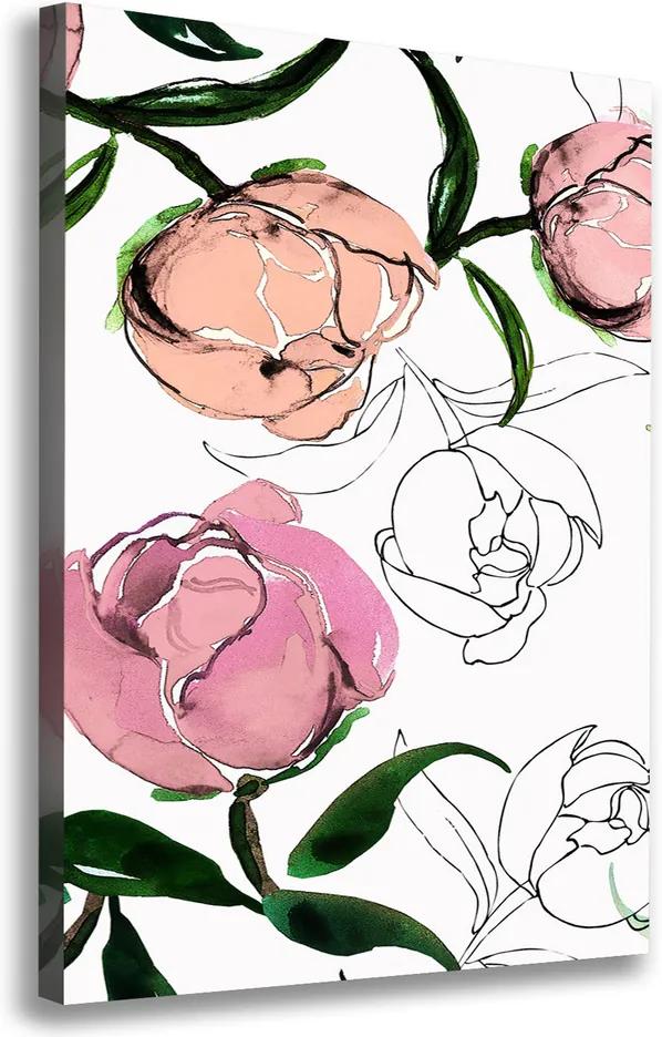 Moderný obraz canvas na ráme Ruže pl-oc-70x100-f-75569193