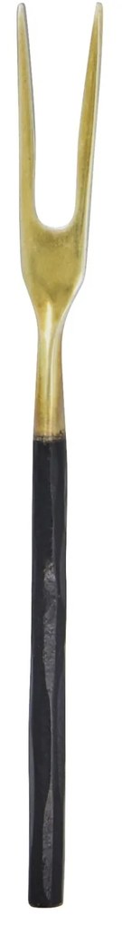 House Doctor Dezertná vidlička Ox Black/Silver – set 4 ks