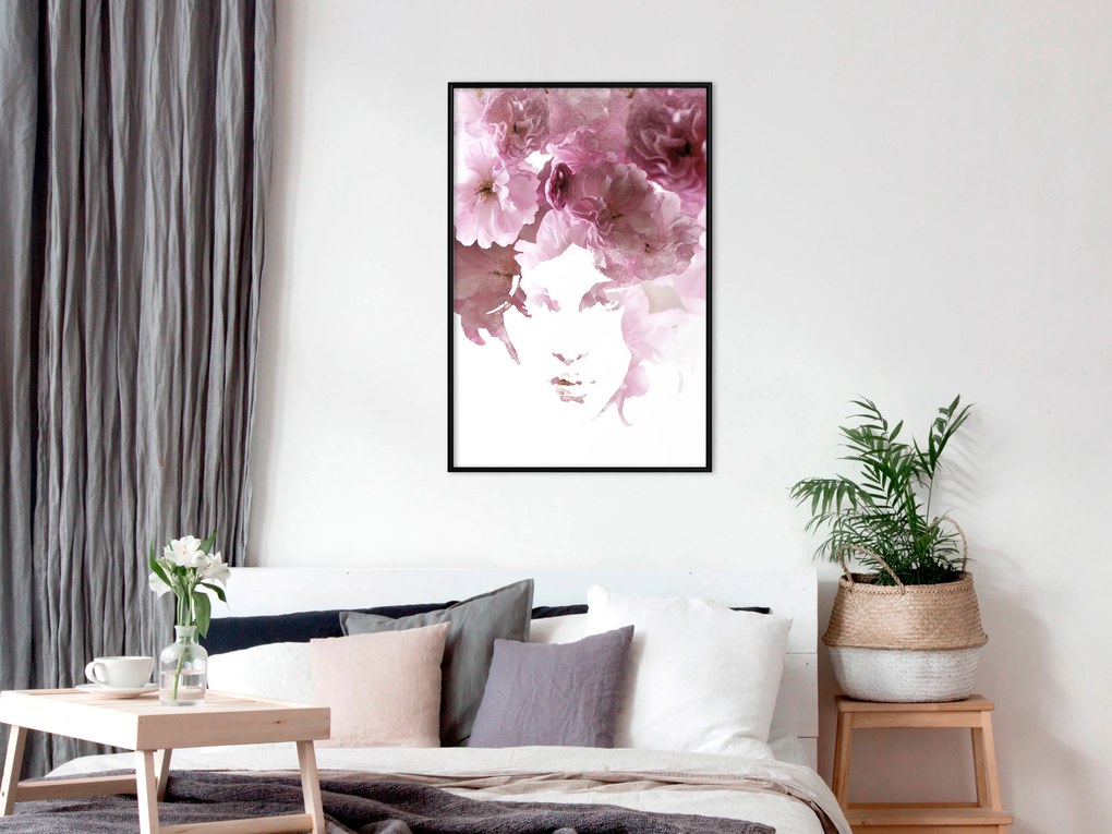 Artgeist Plagát - Flowery Look [Poster] Veľkosť: 30x45, Verzia: Zlatý rám