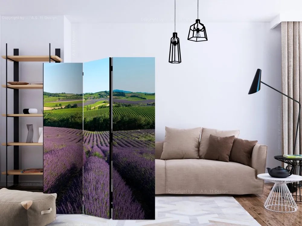 Artgeist Paraván - Lavender fields [Room Dividers]