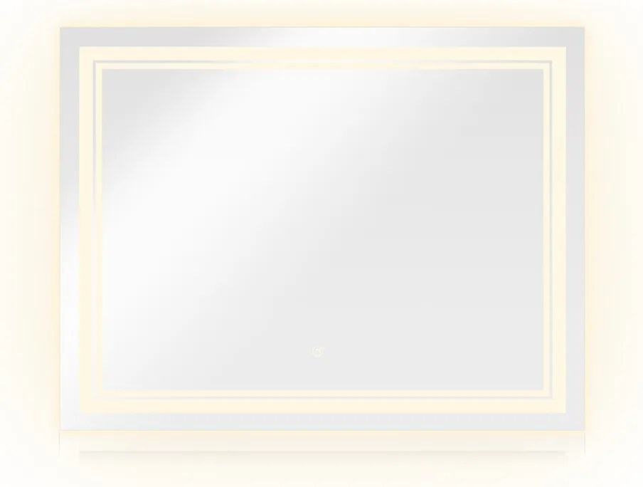 Noela Obdĺžnikové zrkadlo s LED podsvietením LUMIRO