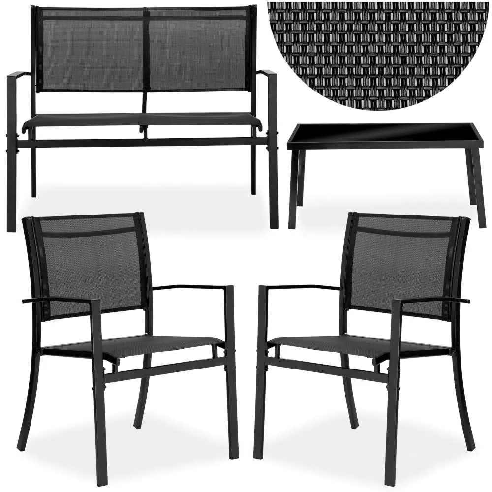 Sada zahradního nábytku GRACIOSA černá