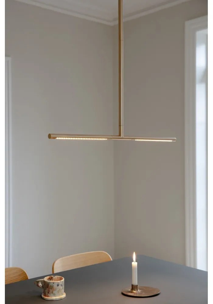 LED stropné svietidlo v zlatej farbe 74x17 cm Omni – UMAGE