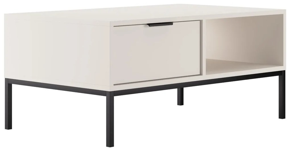 Konferenční stolek Austin 100 cm černý/bílý