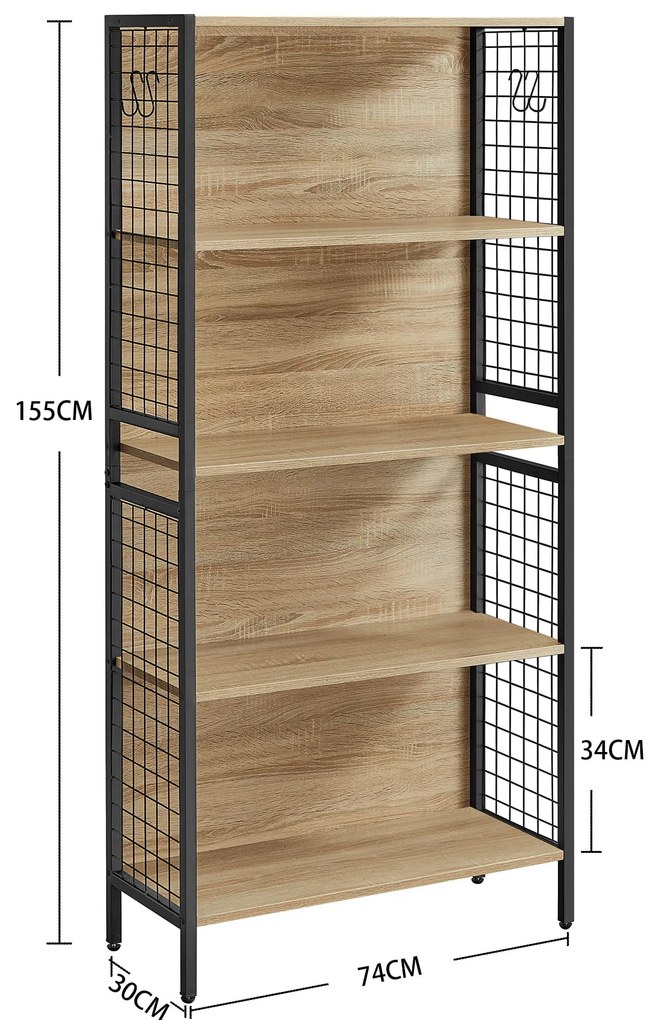 Regál na knihy - sonoma - LBC023B11 9403208000