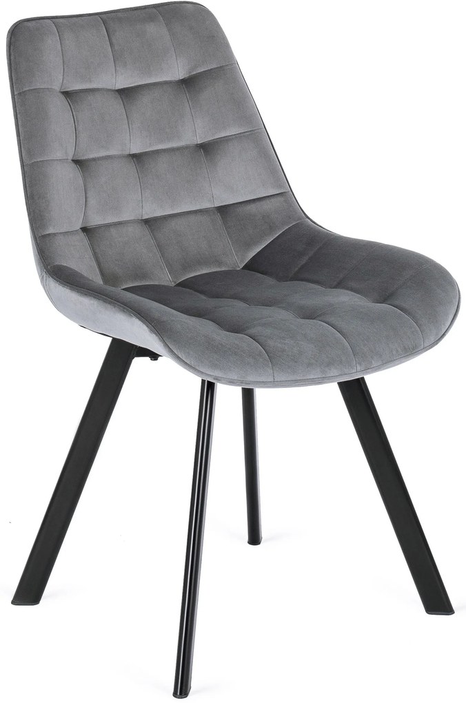 PROXIMA.store - Čalúnená jedálenska stolička RICK FARBA: ružová, MATERIÁL: zamat