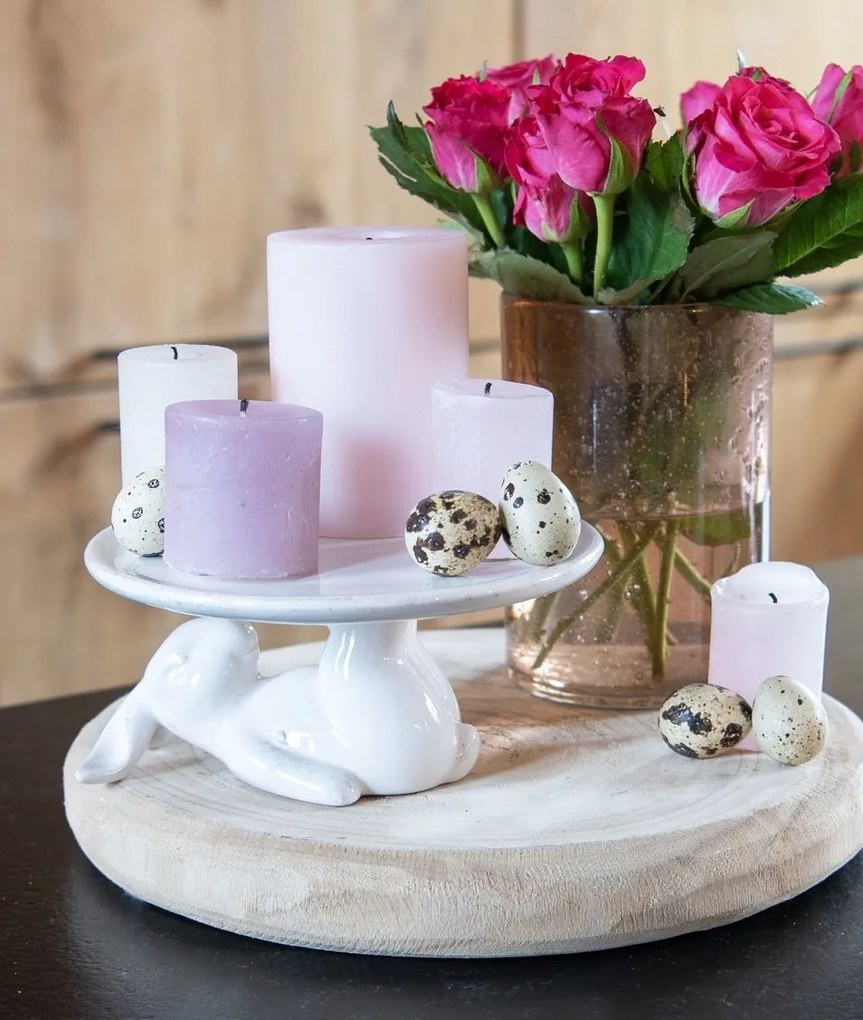 Svetlá prírodná hnedá drevená podložka - Ø 30*4 cm