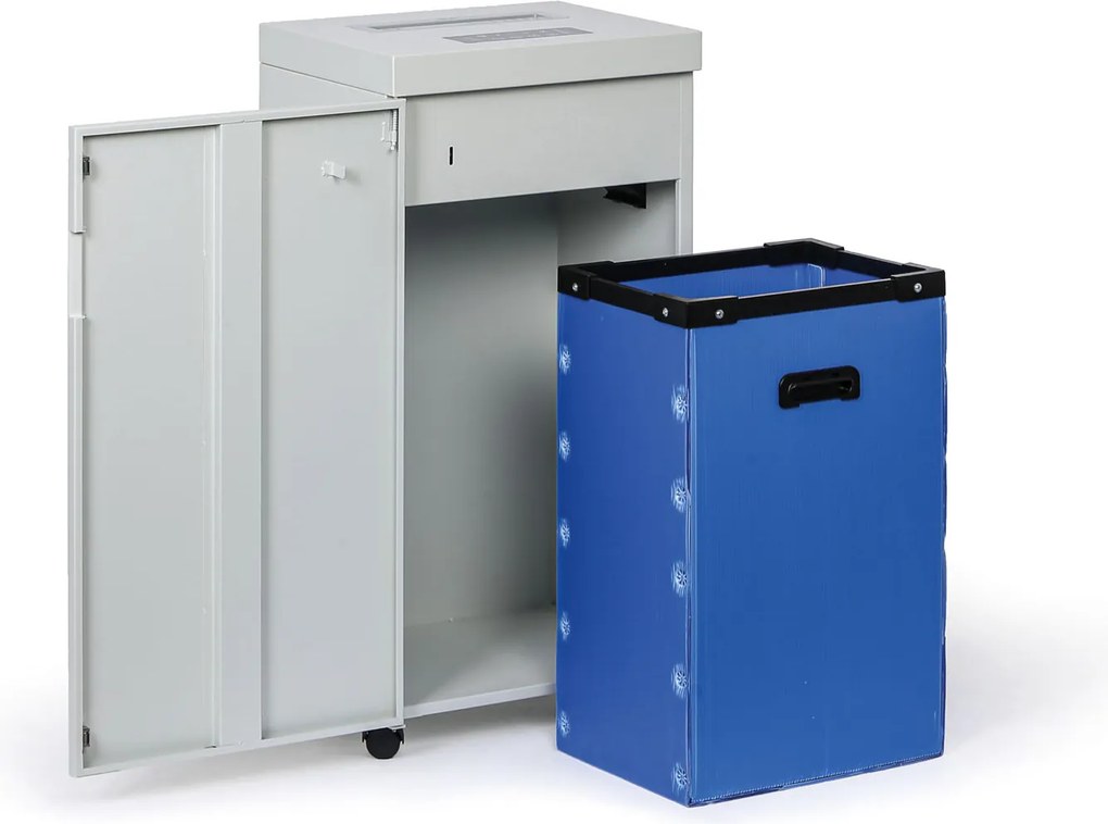 Priemyselná skartovačka s mikrorezom MDM215-60L, 15 listov, 60 l, kovové telo