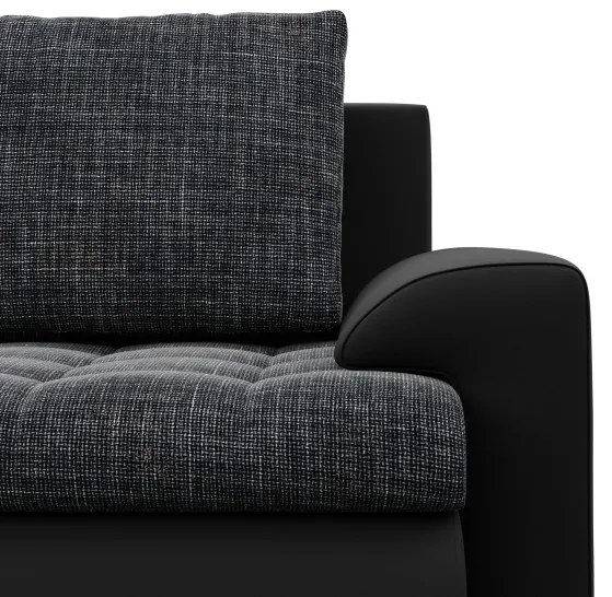 Trojmiestna rozkladacia sedačka FORESTA popolová / čierna