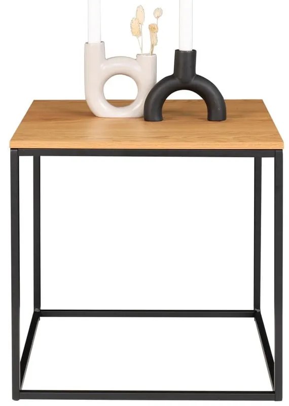 Odkladací stolík s doskou v dubovom dekore House Nordic Vita, 45 x 45 cm