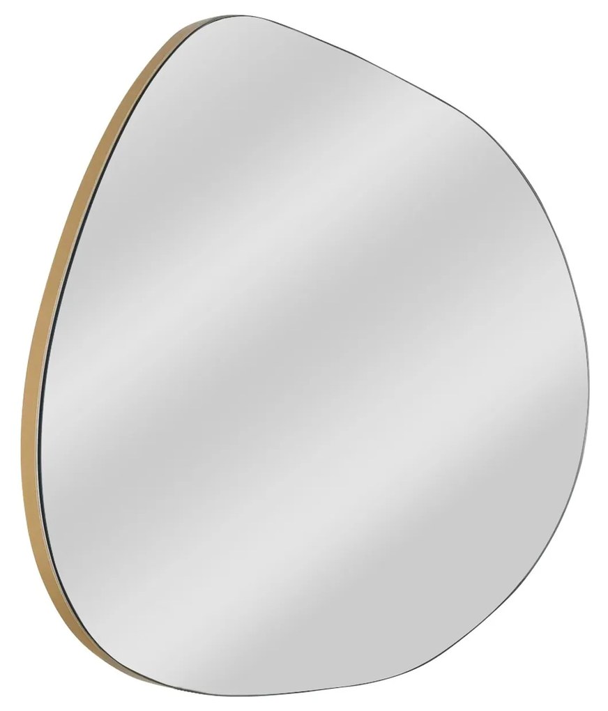 Dekoratívne nástenné zrkadlo Gusto 75x55 cm zlaté