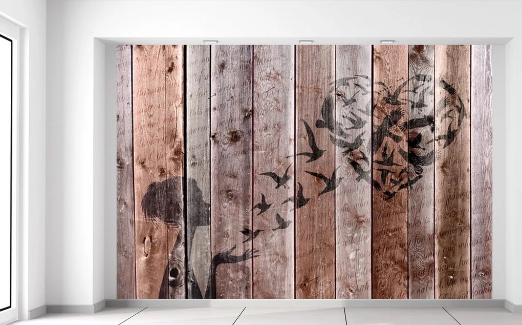 Gario Fototapeta Láska na dreve Materiál: Samolepiaca, Rozmery: 200 x 135 cm