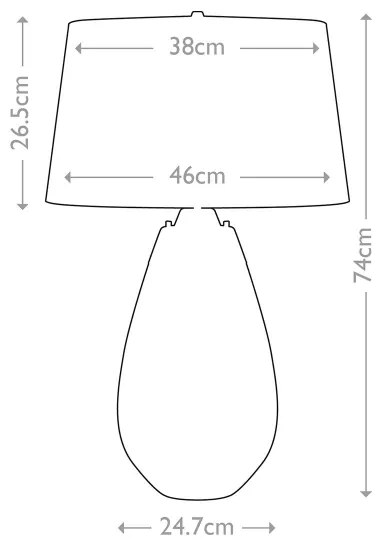 Elstead LENA-TL-L-MODRÁ - LED Stolná lampa LENA 1xE27/60W/230V+1xGU10/7W modrá