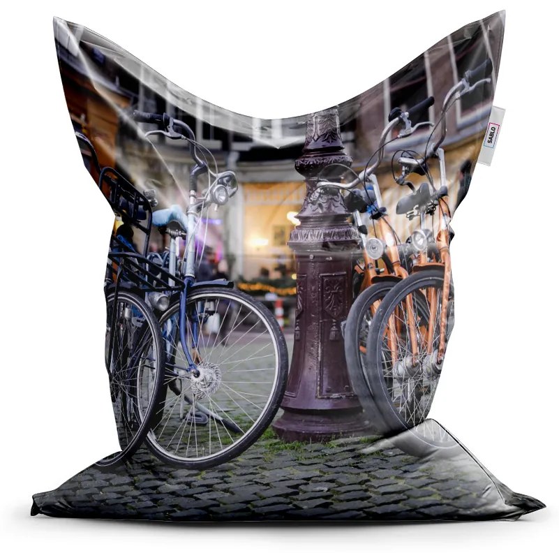 Sablio Sedací vak Mestský bicykel - 150x100 cm