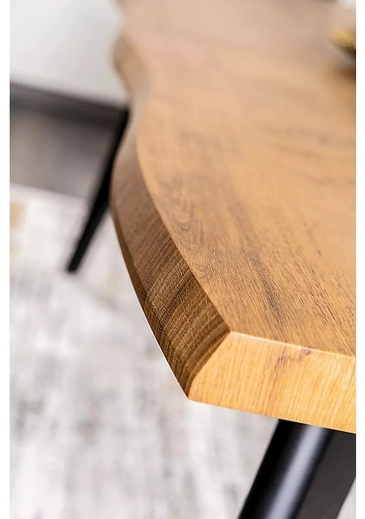 Rozkládací jídelní stůl Fresno 120/180 cm dub artisan/černý