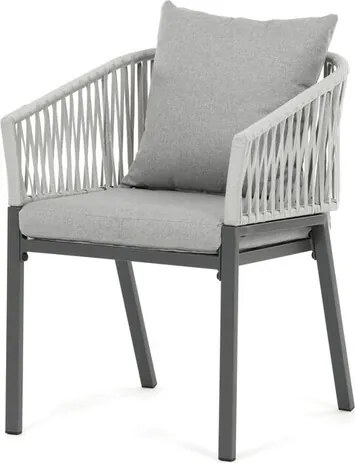 Záhradná stolička Autronic kov Šedá AZC-S1430 GREY