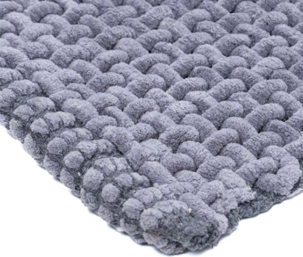 Kúpeľňová predložka Belweder tm. šedá, 60x100, šedá, kúpeľňa, Multi-decor