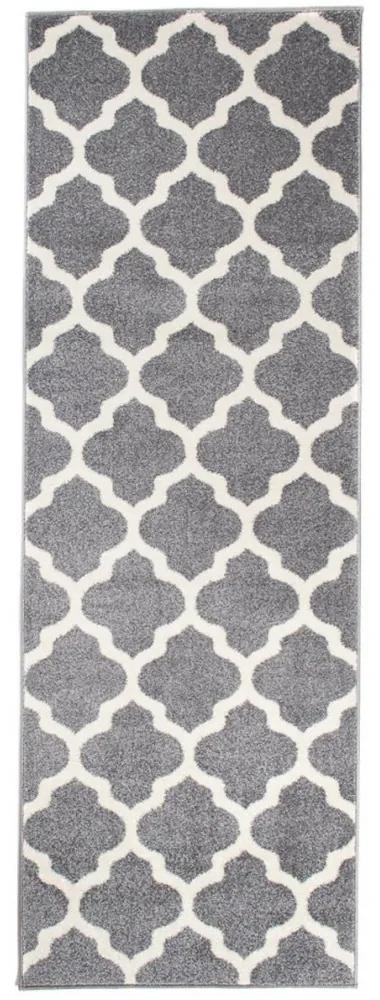Kusový koberec Berda sivý atyp 70x400cm