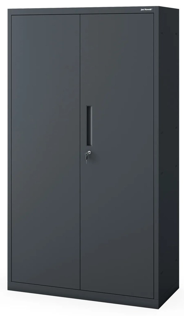 Kovová skriňa MEGAN – antracitová, bez zásuvky, 160 cm