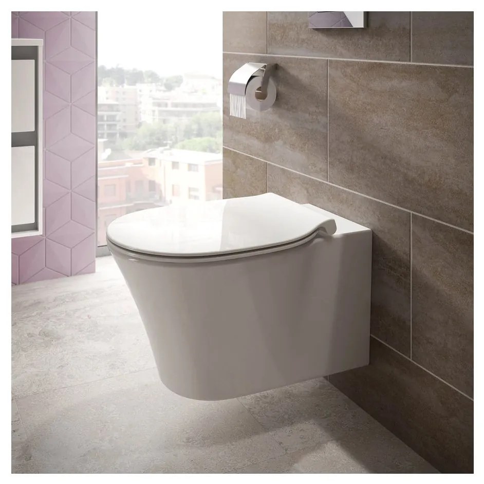 Ideal Standard Connect Air- Závesné WC, AQUABLADE®, biela E005401